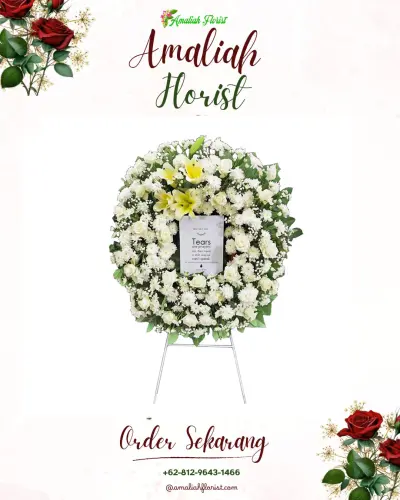 Krans Bunga Duka Cita di Kedung Asem